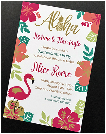 Bachelorette Invitation